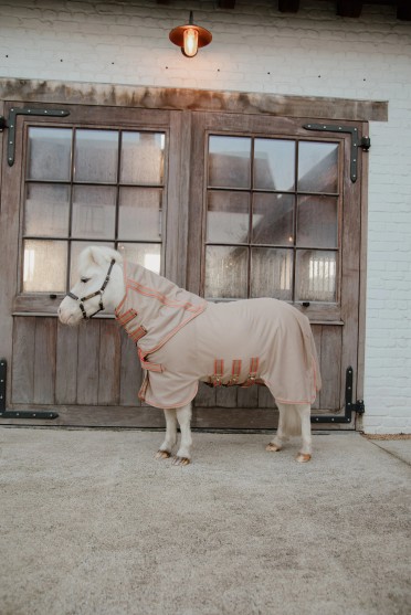 Kentucky Horsewear Mesh Comfort Vliegendeken | Beige - Oranje Kentucky Horsewear Mesh Comfort Vliegendeken | Beige - Oranje