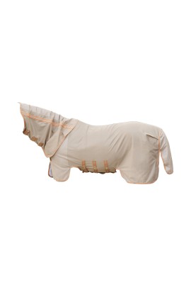 Kentucky Horsewear Mesh Comfort Vliegendeken | Beige - Oranje Kentucky Horsewear Mesh Comfort Vliegendeken | Beige - Oranje