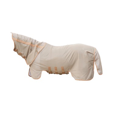 Kentucky Horsewear Mesh Comfort Vliegendeken | Beige - Oranje Kentucky Horsewear Mesh Comfort Vliegendeken | Beige - Oranje
