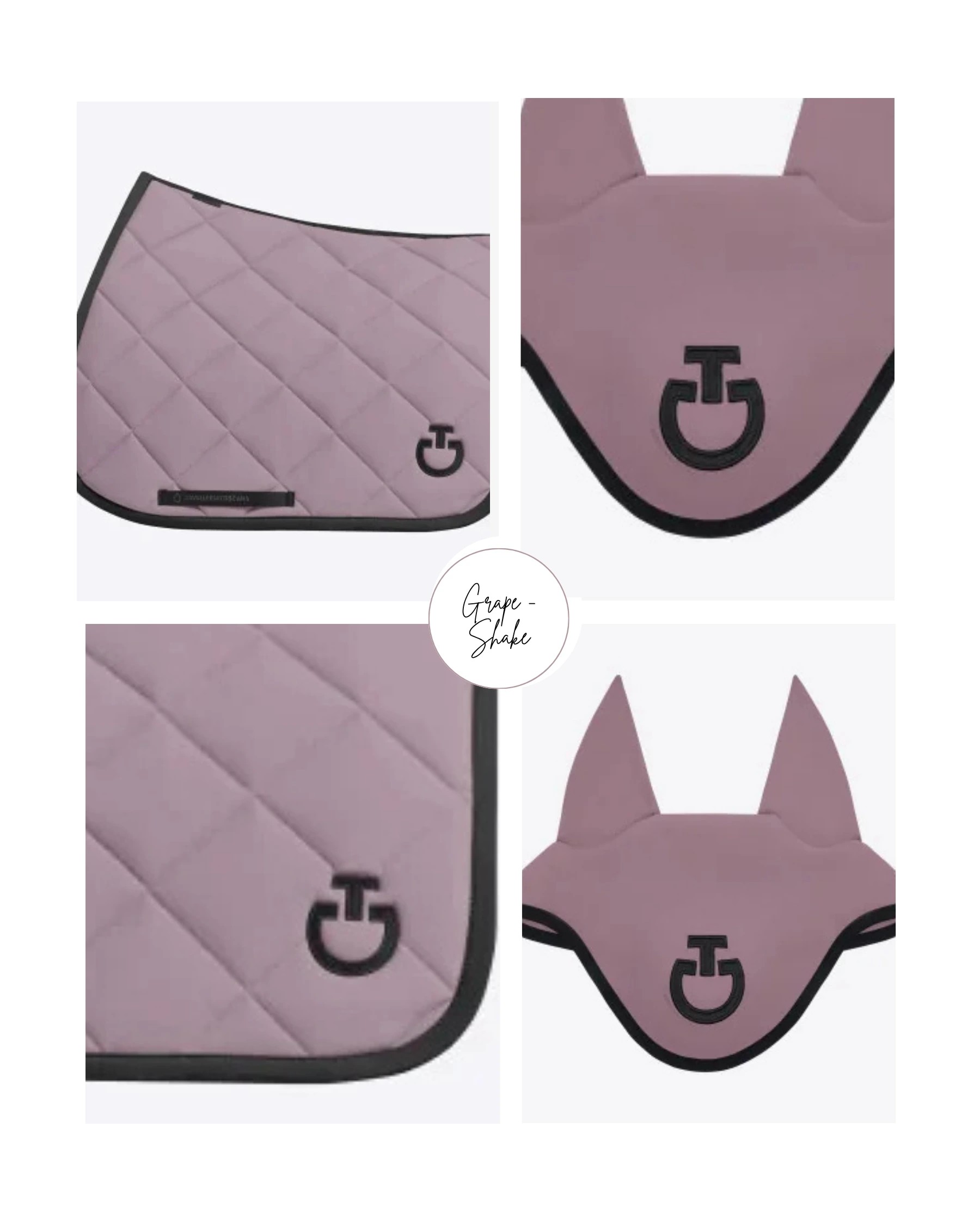 Cavalleria Toscana Set Saddle Pad & Earnet Jumping Grape Shake | Shop Now Cavalleria Toscana Set Saddle Pad & Earnet Jumping Grape Shake | Shop Now