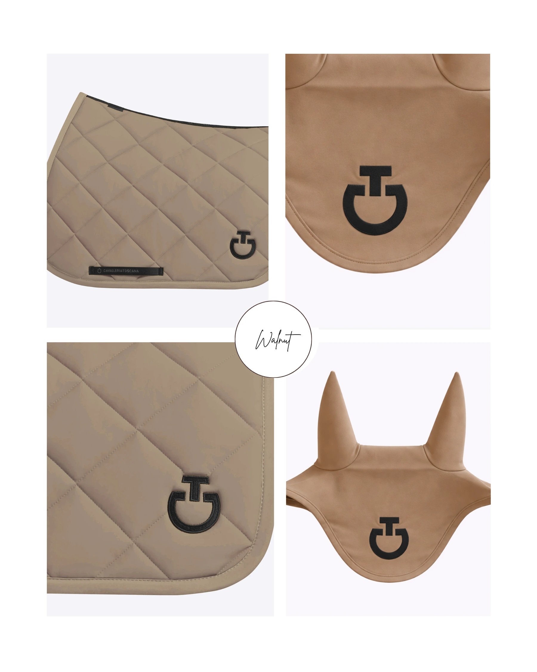 Cavalleria Toscana Set Zadeldekje & Oornetje Walnut | Shop Nu Cavalleria Toscana Set Zadeldekje & Oornetje Walnut | Shop Nu