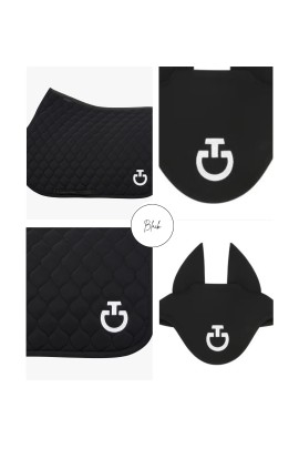 Cavalleria Toscana Set Saddle Pad & Earnet Jumping Black | Shop Set Cavalleria Toscana Set Saddle Pad & Earnet Jumping Black | Shop Set
