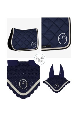 Vestrum Set Saddle Pad & Earnet Jumping Navy Blue/Beige | Shop Now Vestrum Set Saddle Pad & Earnet Jumping Navy Blue/Beige | Shop Now