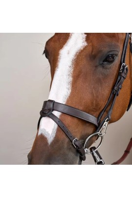Dyon Flat Leather Bridle With Snap Hooks 'Working Collection'. Trainings Hoofdstel Dyon Flat Leather Bridle With Snap Hooks 'Working Collection'. Trainings Hoofdstel