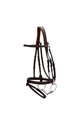 Dyon Flat Leather Bridle With Snap Hooks 'Working Collection'. Trainings Hoofdstel Dyon Flat Leather Bridle With Snap Hooks 'Working Collection'. Trainings Hoofdstel