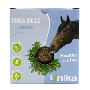 Unika Ball Herbs | Horse Enrichment Ball with Balsamic Herbs | 1.8 kg Unika Ball Herbs | Horse Enrichment Ball with Balsamic Herbs | 1.8 kg