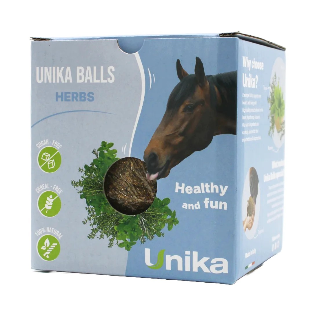 Unika Ball Herbs | Horse Enrichment Ball with Balsamic Herbs | 1.8 kg Unika Ball Herbs | Horse Enrichment Ball with Balsamic Herbs | 1.8 kg