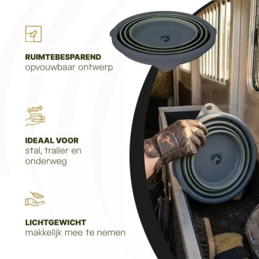 Excellent Horse | Vouwbare Emmer | Groen & Grijs Excellent Horse | Vouwbare Emmer | Groen & Grijs
