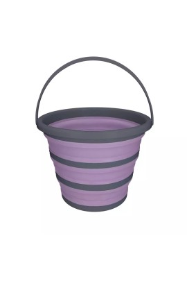 Excellent Horse Foldable Bucket | Lilac & Grey