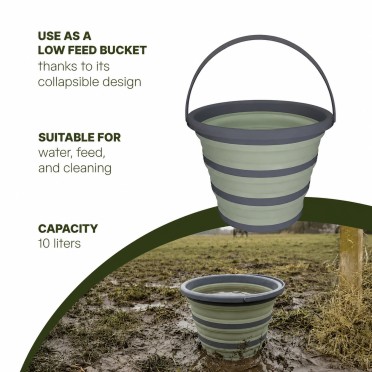 Excellent Horse Foldable Bucket | 10 Litre | Shop Now Excellent Horse Foldable Bucket | 10 Litre | Shop Now