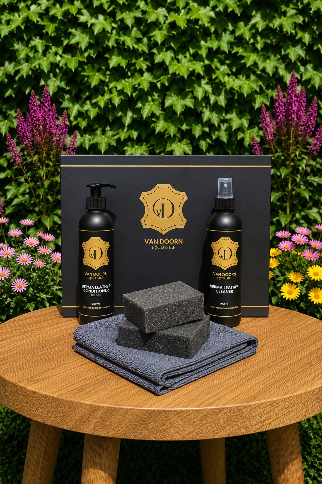 Van Doorn Exclusief Derma Leather Care Set | Luxe Leer Onderhoudsset Van Doorn Exclusief Derma Leather Care Set | Luxe Leer Onderhoudsset
