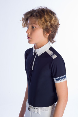 Cavalleria Toscana Jersey Competition Polo W'/Laser Cut Logo