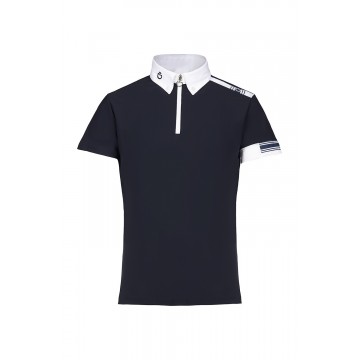 Cavalleria Toscana Jersey Competition Polo W'/Laser Cut Logo
