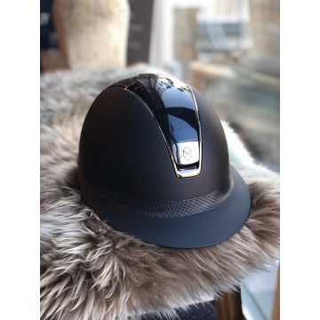 Samshield Helmet Miss Shield Shadowmatt + Top Glossy + Shimmer + Black Chroom