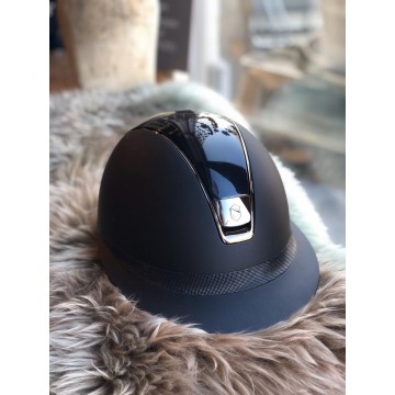 Samshield Helmet Miss Shield Shadowmatt + Top Glossy + Shimmer + Black Chroom
