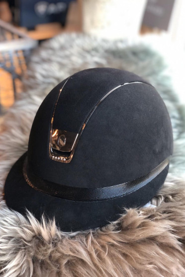 Samshield Cap Miss Shield Shadowmatt + Top Glossy + Zwart Chroom/5 Swarovski Samshield Cap Miss Shield Shadowmatt + Top Glossy + Zwart Chroom/5 Swarovski