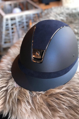 Samshield Helmet Shadowmatt + Top Alcantara + Chrome/5 Swarovski