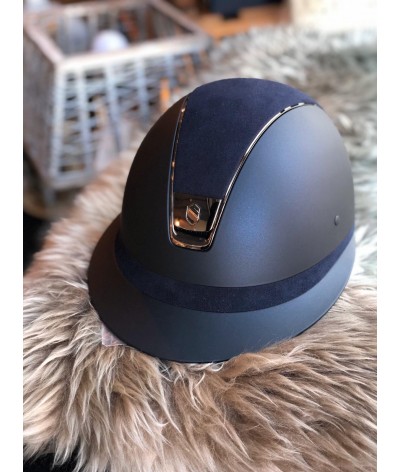 Samshield Helmet Shadowmatt + Top Alcantara + Chrome/5 Swarovski