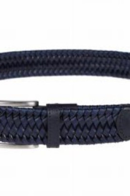 Cavalleria Toscana Elastic Leather Belt W/contrast Rayon