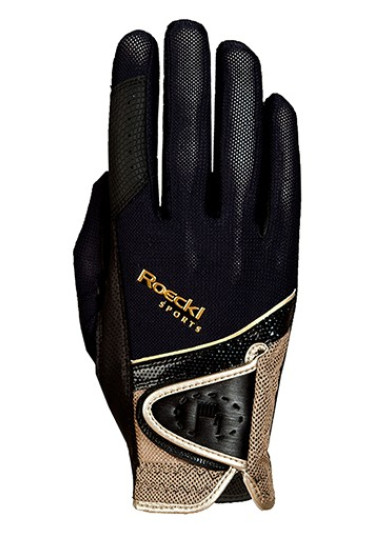 Roeckl Madrid Handschoenen Zwart Goud Roeckl Madrid Handschoenen Zwart Goud