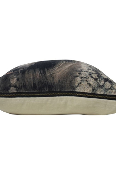 Mars & More Classic Velvet Cushion Horse Grey Mars & More Classic Velvet Cushion Horse Grey
