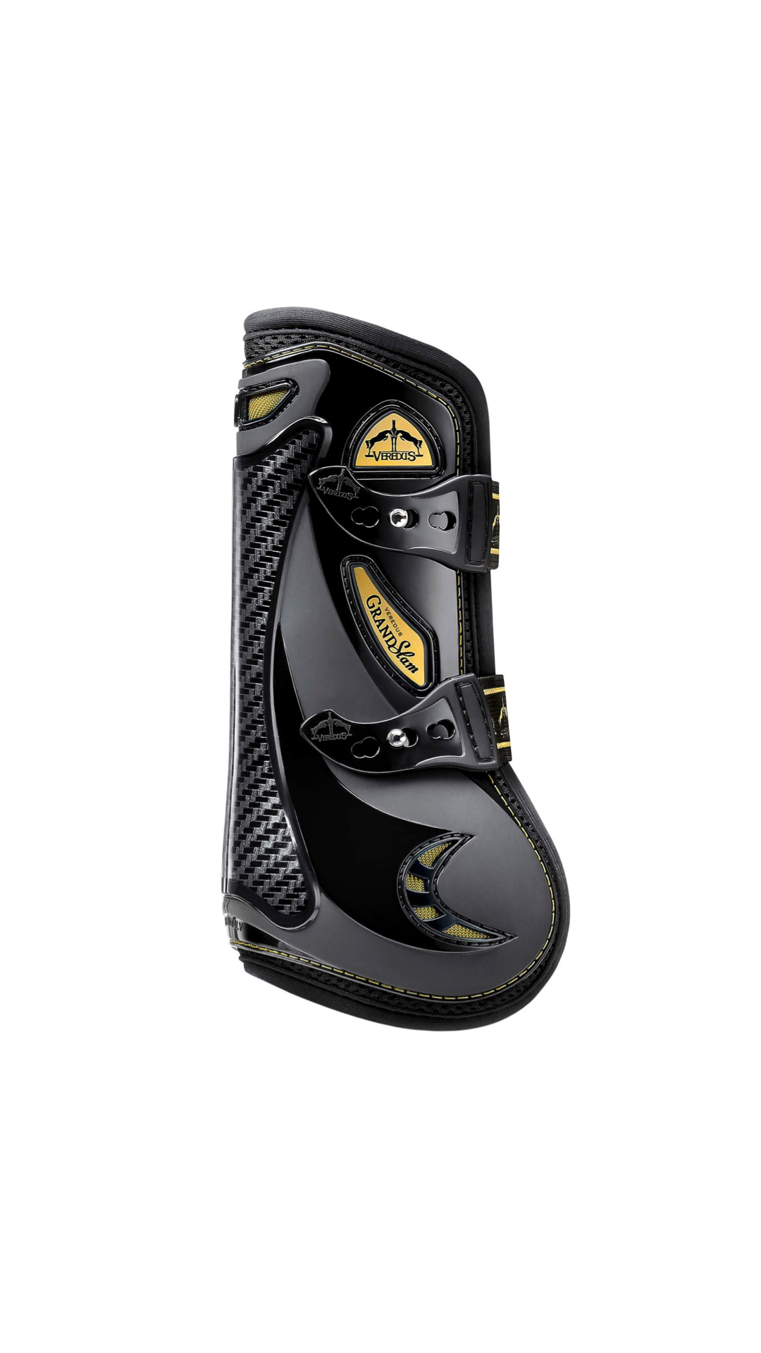 Veredus Grand Slam Carbon Gel Tendon Boot Front Gold Edition