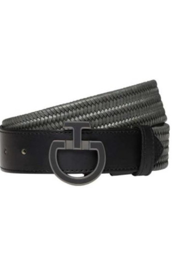 Elastische leren riem van het kwaliteitsmerk Cavalleria Toscana in de kleur grijs Elastische leren riem van het kwaliteitsmerk Cavalleria Toscana in de kleur grijs