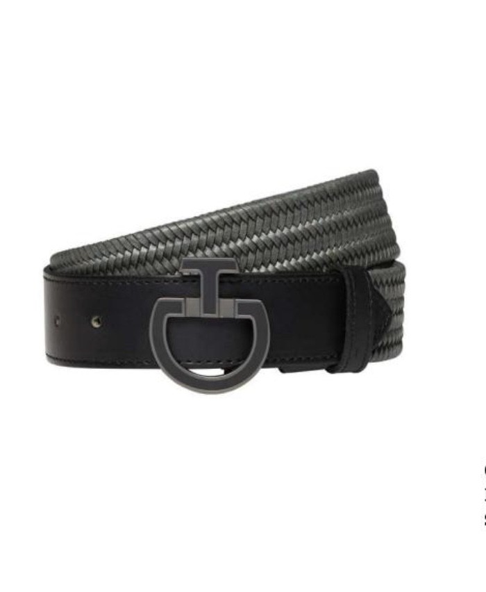 Elastische leren riem van het kwaliteitsmerk Cavalleria Toscana in de kleur grijs Elastische leren riem van het kwaliteitsmerk Cavalleria Toscana in de kleur grijs