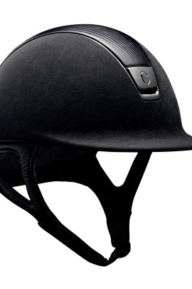 Samshield Helmet Premium Black + Top Leather + Chrome Black Samshield Helmet Premium Black + Top Leather + Chrome Black