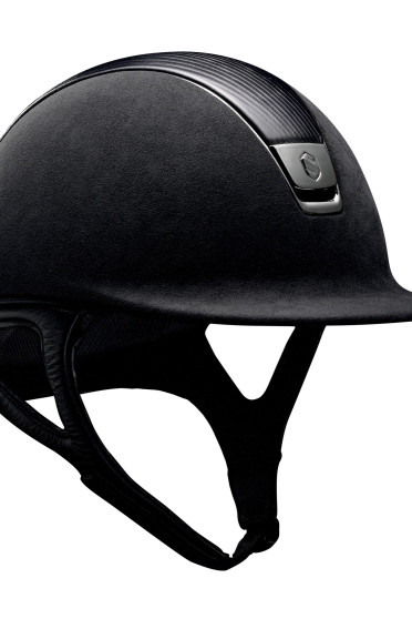 Samshield Helmet Premium Black + Top Leather + Chrome Black Samshield Helmet Premium Black + Top Leather + Chrome Black