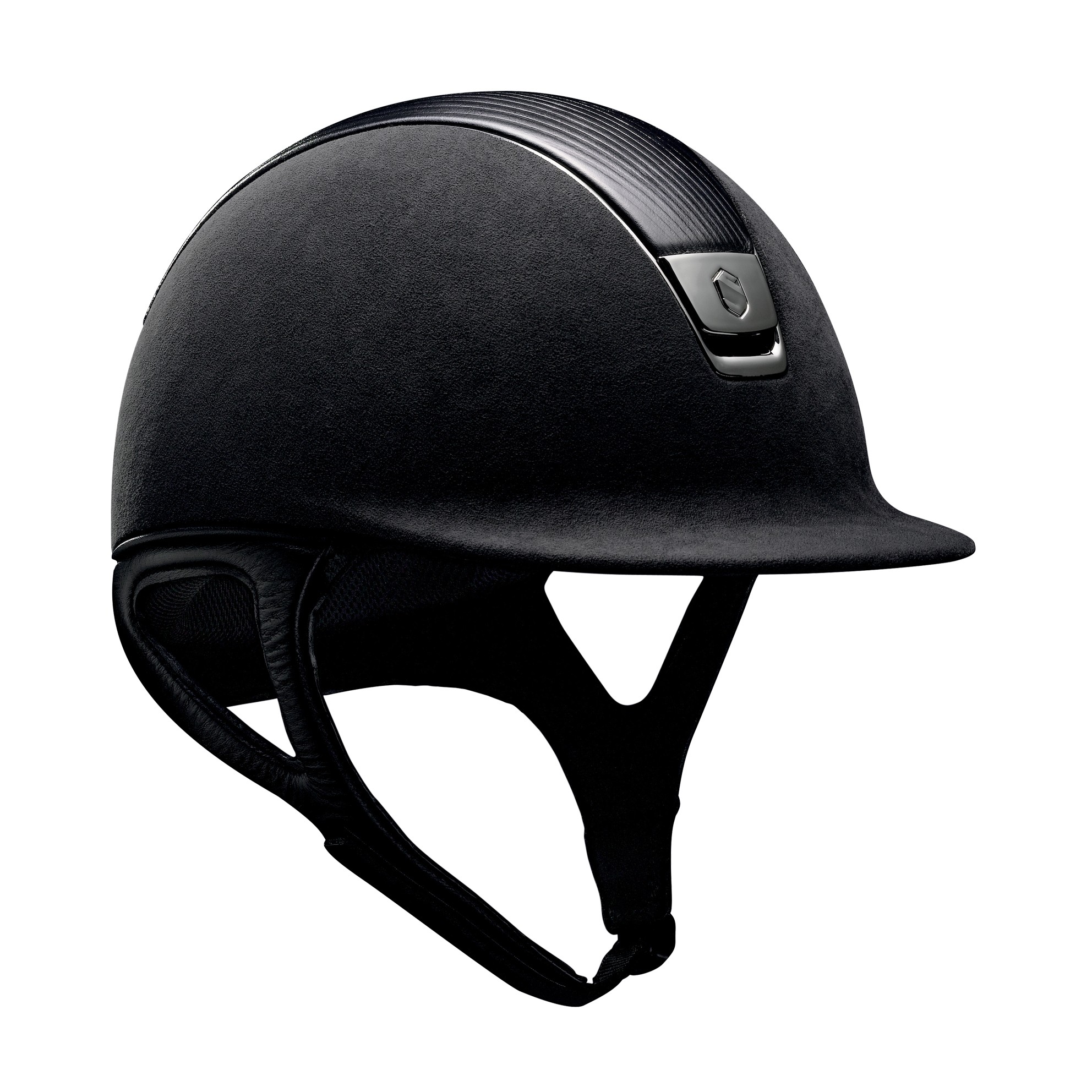 Samshield Cap Premium Zwart + Top Leer + Chrome Zwart Samshield Cap Premium Zwart + Top Leer + Chrome Zwart