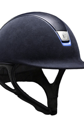 Samshield Cap Premium Blauw + Top Leer + Chrome Blauw/Chrome Samshield Cap Premium Blauw + Top Leer + Chrome Blauw/Chrome