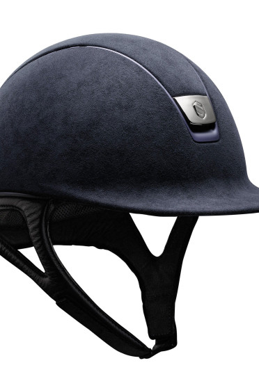 Samshield Cap Premium Blauw + Top Alcantara + Mat Blauw/Crome Zwart Samshield Cap Premium Blauw + Top Alcantara + Mat Blauw/Crome Zwart