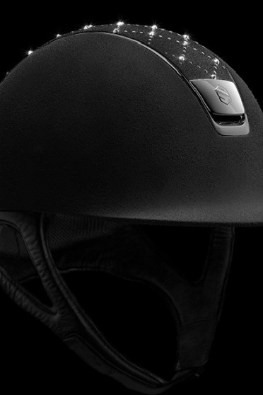 Samshield Cap Premium Zwart + Top Lozenge Swarovski + Chroom Zwart Samshield Cap Premium Zwart + Top Lozenge Swarovski + Chroom Zwart